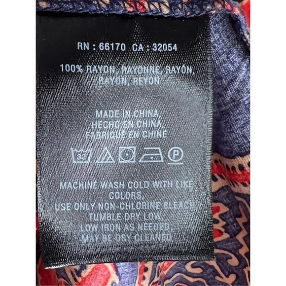 Vanessa Virginia Women's Pleated Quarter Sleeve Mahdia Peasant Blouse‎ Size 4 - Picture 5 of 9